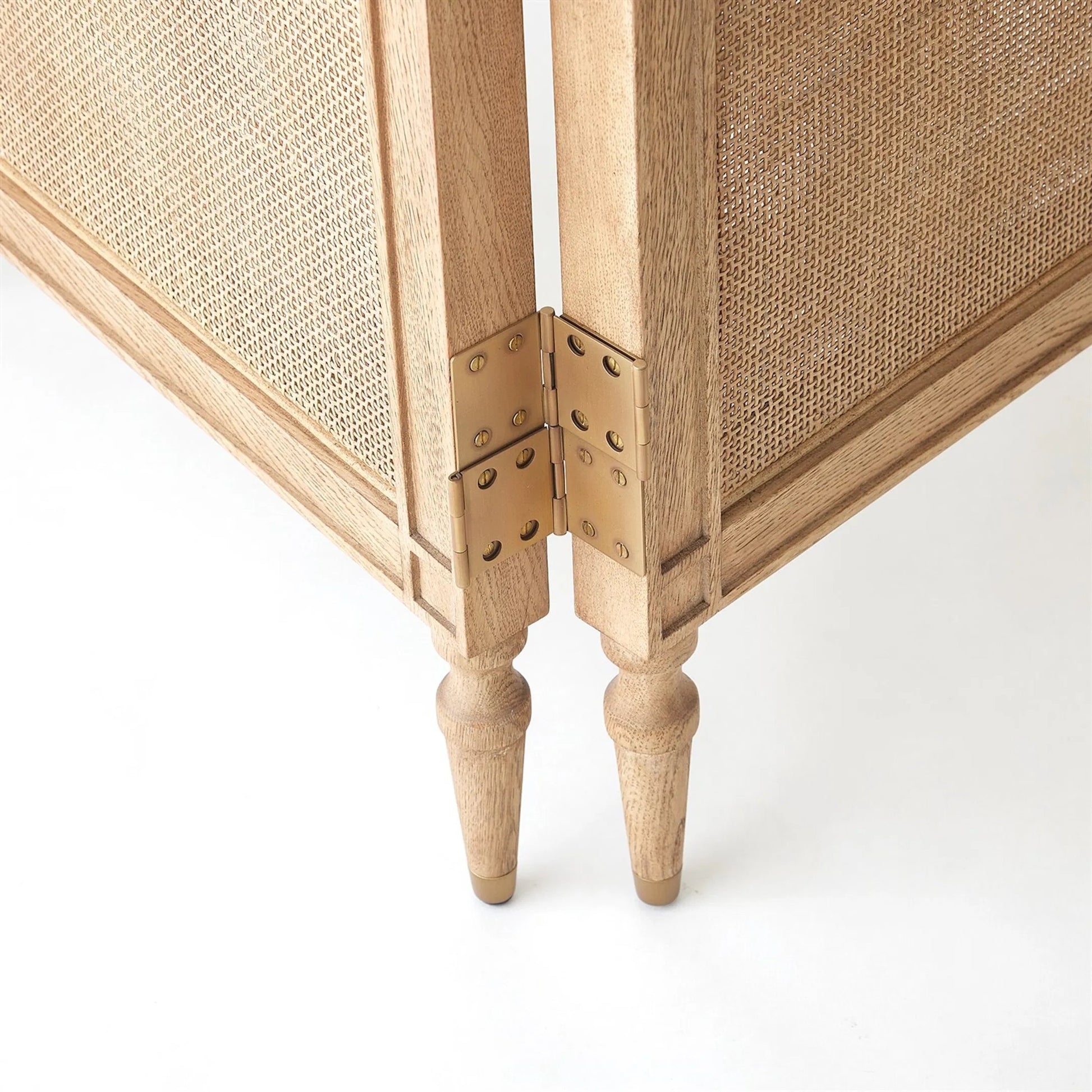 Josephine Screen by Global Views in blackened oak. Made from unique in a transitional style.