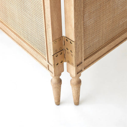 Josephine Screen by Global Views in blackened oak. Made from unique in a transitional style.