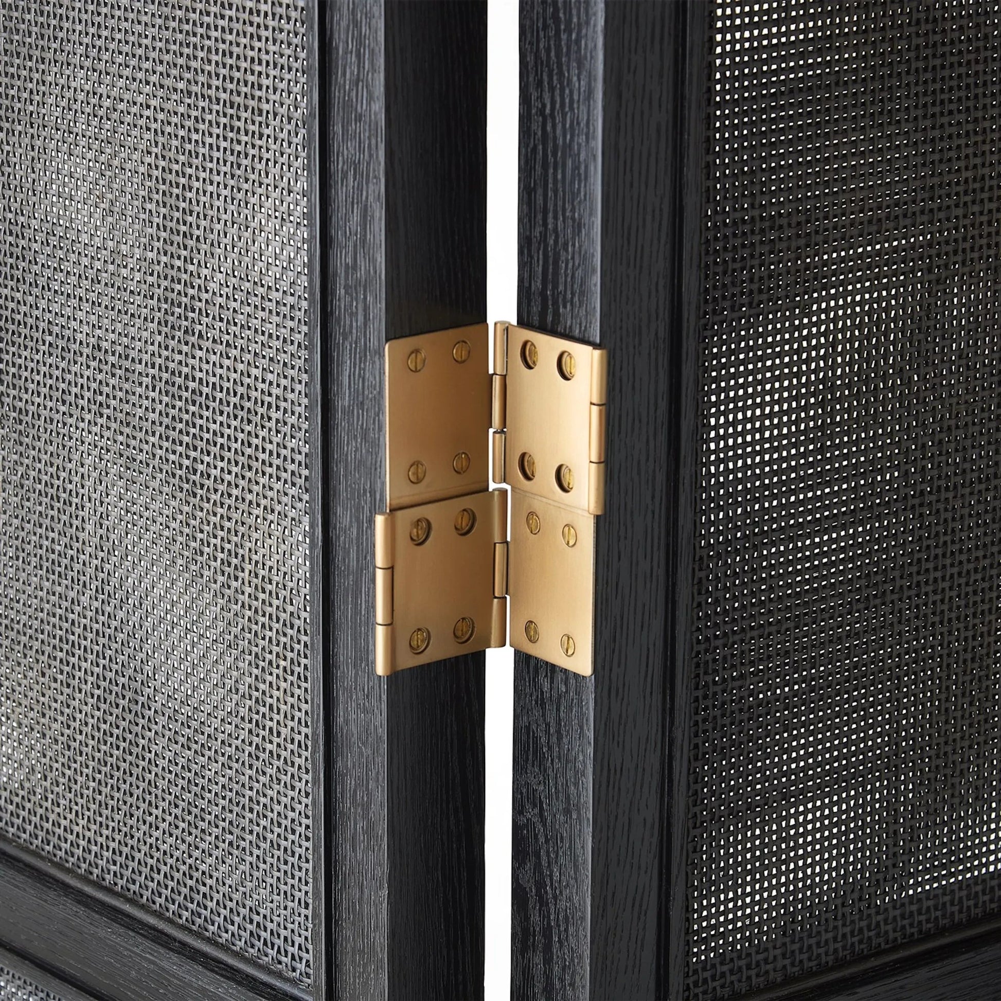 Josephine Screen by Global Views in blackened oak. Made from unique in a transitional style.