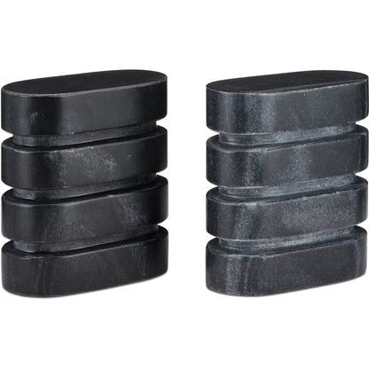 Bheslana Marble Object Set by Currey and Company in natural. Made from bheslana marble in a modern style.