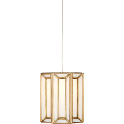 Daze 1-LIGHT Multi-Drop Pendant by Currey and Company in antique brass, white, painted silver. Made from frosted glass in a modern style.