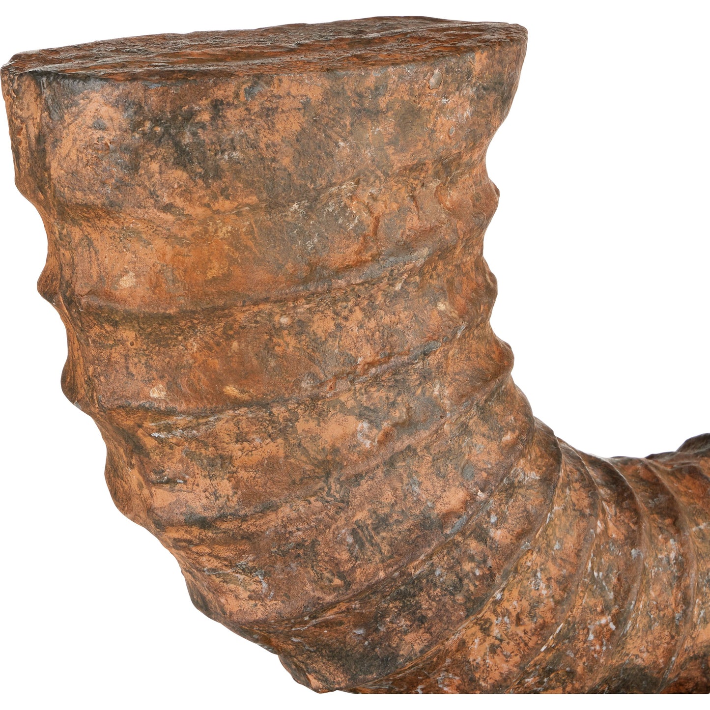 004 SI-2133930 | Closeup | Faux Horn Set by Currey and Company in rustic, black. Made from cast aluminum in a modern style.