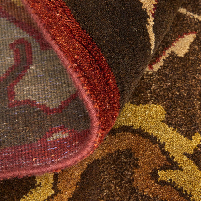 Amzad Ikat Rug - 5236115F by Feizy in brown, red, tan. Made from wool in a unique style.