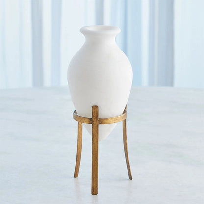 Amphora Alabaster Vase by Global Views in gold. Made from unique in a modern style.