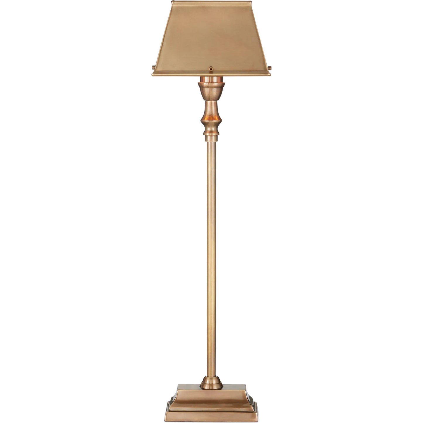 002 SI-2524316 | Additional Silo | Geddy Table Lamp by Currey and Company in antique brass. Made from brass in a modern style.