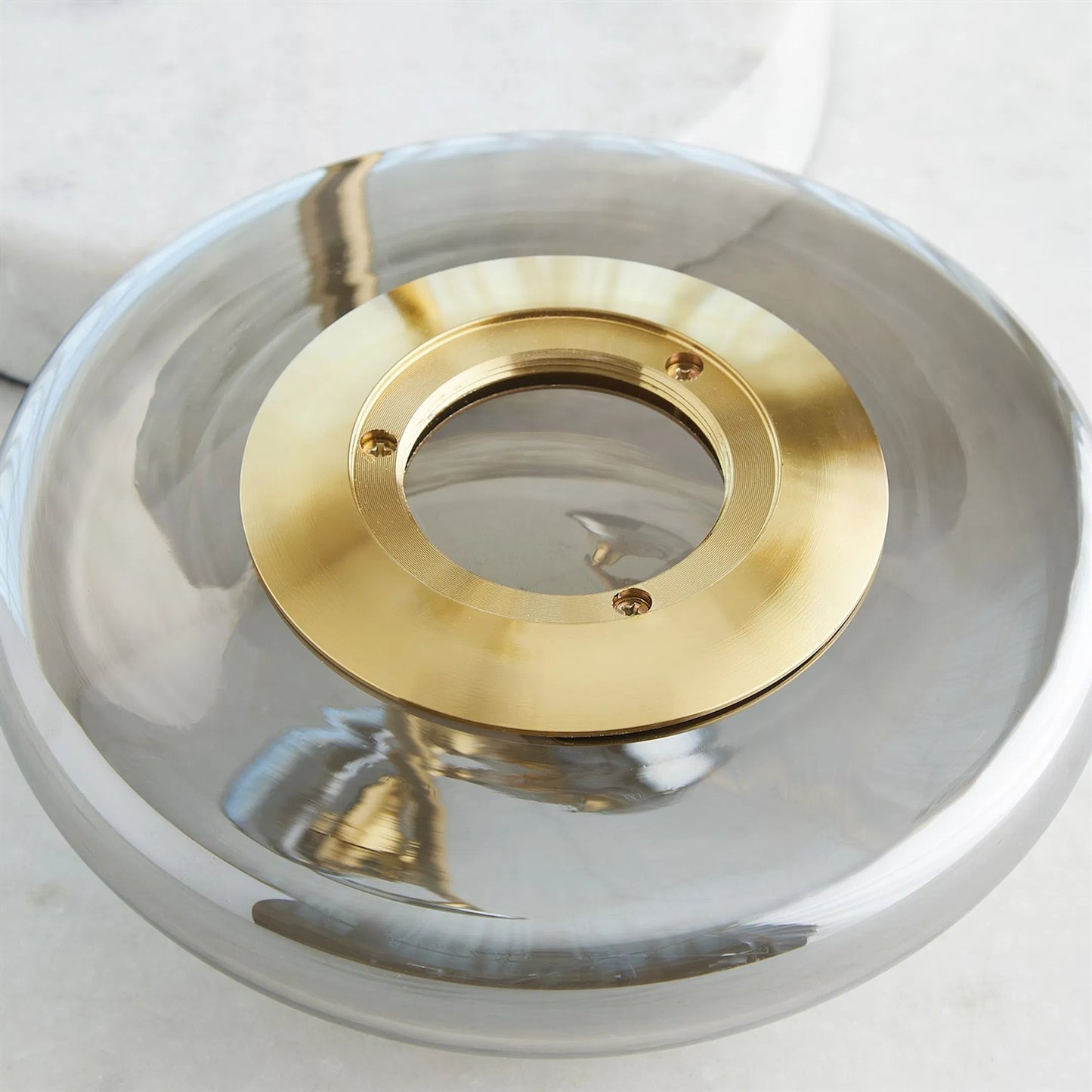 007 SI-2324466 | Closeup | Stellar Table Lamp by Global Views in white, red and marble. Made from unique in a modern style.