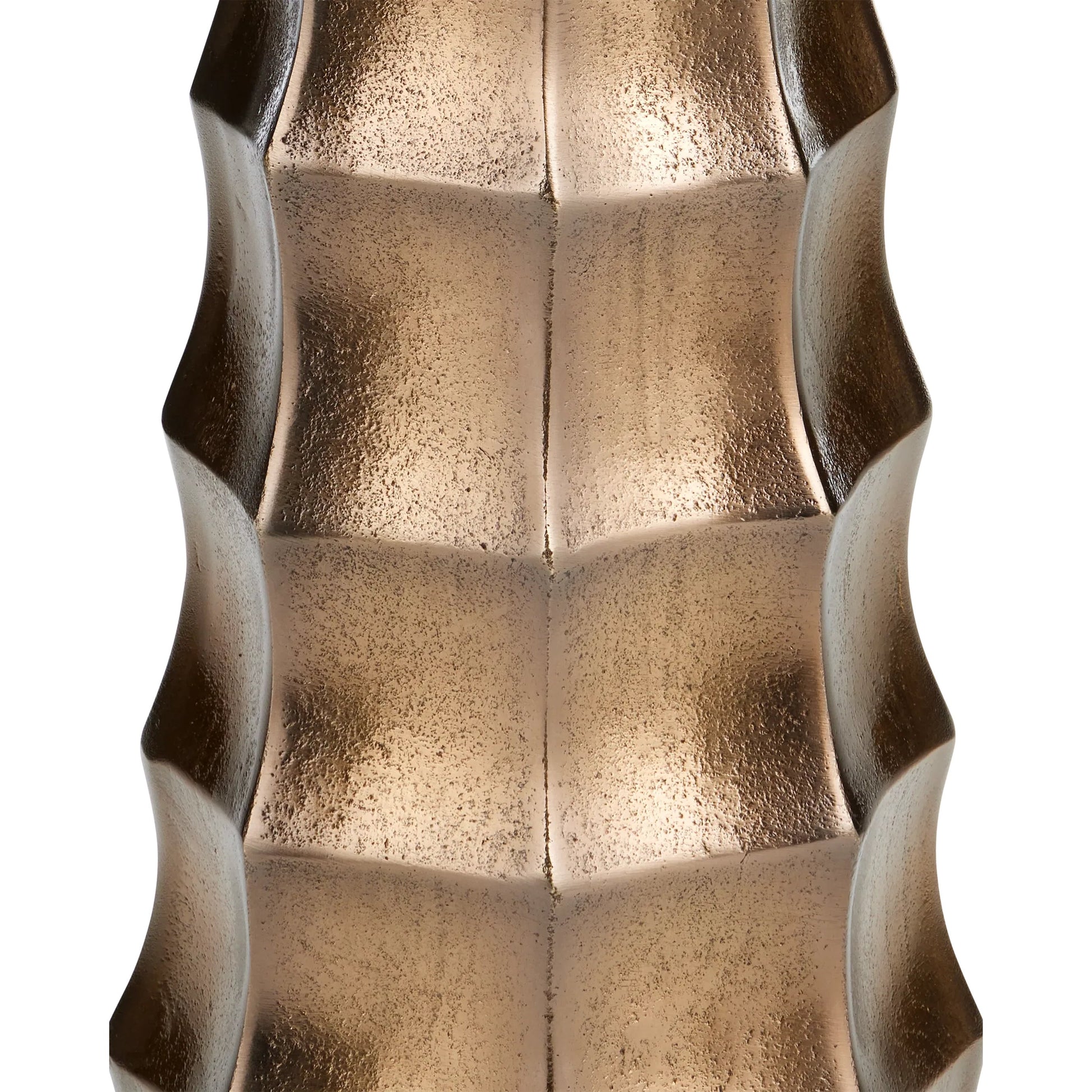 Gridiron Drinks Table by Currey and Company in antique brass. Made from cast aluminum in a modern style.