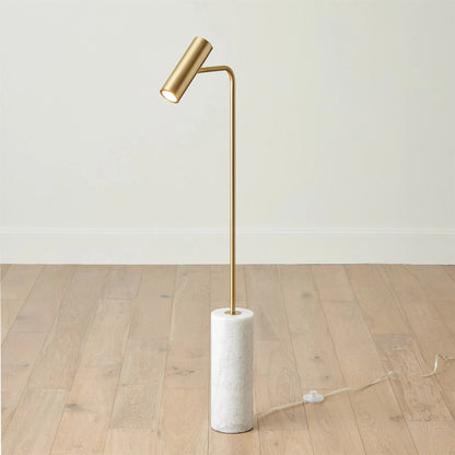 Spotlight Floor Lamp by Global Views in red and marble. Made from unique in a unique style.