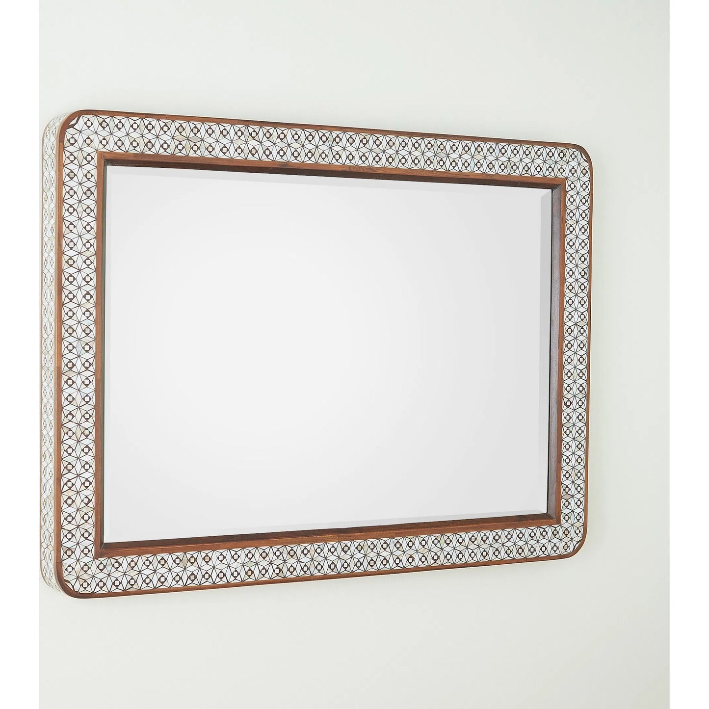 003 SI-2445944 | Additional Silo | Aravalli Mirror by Global Views. Made from recycled wood, mdf, iron, mirror, mother of pearl, pinctada margaritifera mother of pearl - wild shell from india in a eclectic & global style.