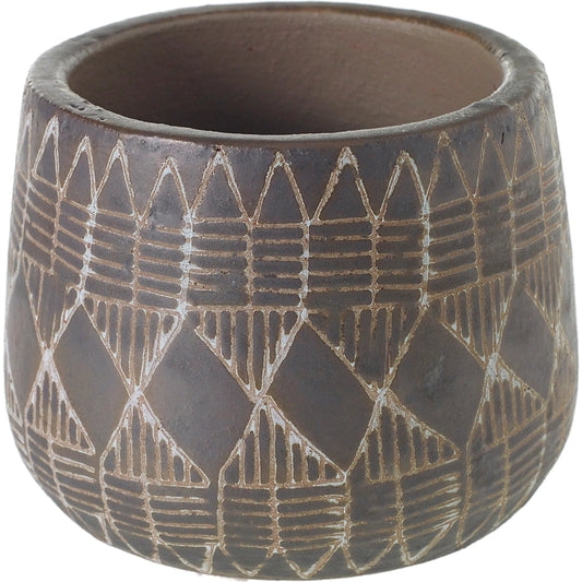 Naima Pot 2 (Set of 2) by Accent Decor. Made from ceramic in a unique style.