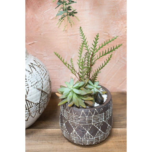 Naima Pot 2 by Accent Decor. Made from ceramic in a unique style.