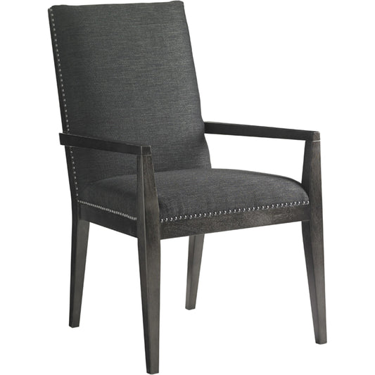 Vantage Upholstered Arm Chair by Lexington in black. Made from unique in a transitional style.
