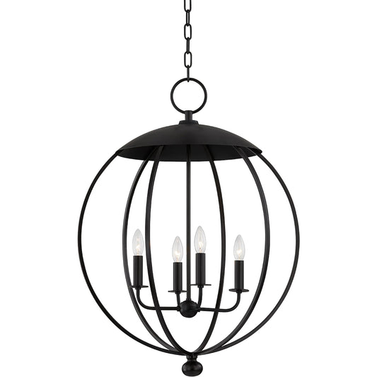Wesley Pendant by Hudson Valley. Made from steel in a modern style.