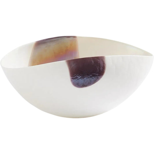 Mirabelle Bowl by Global Views in ivory and copper. Made from unique in a eclectic & global style.