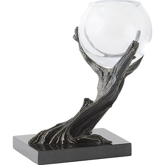 Monterey Vase Holder by Global Views in natural and marble. Made from unique in a unique style.