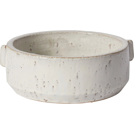 Dorian Bowl by Accent Decor in white. Made from ceramic in a modern style.