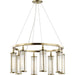 Marley Chandelier by Hudson Valley. Made from brass in a modern style.