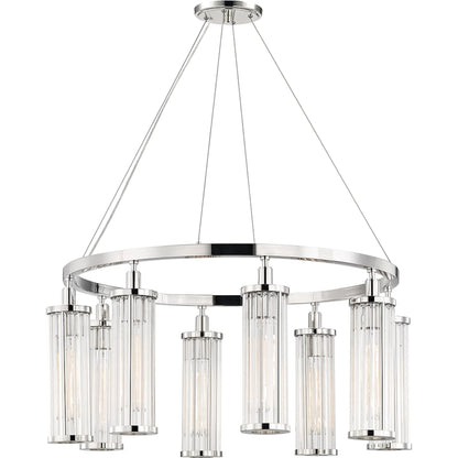 Marley Chandelier by Hudson Valley. Made from brass in a modern style.