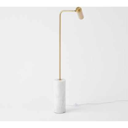 Spotlight Floor Lamp by Global Views in red and marble. Made from unique in a unique style.
