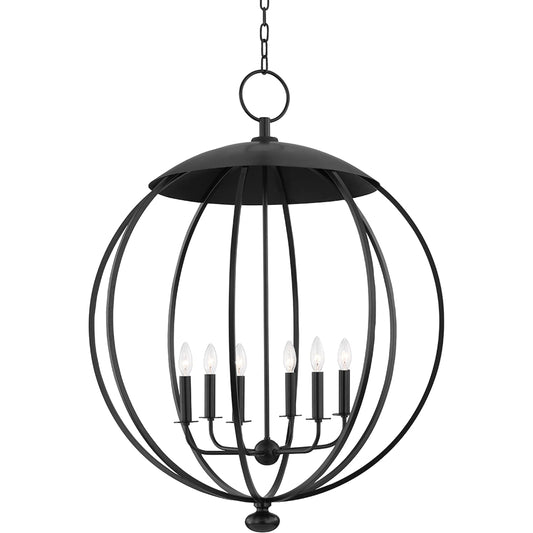 Wesley Pendant by Hudson Valley. Made from steel in a modern style.