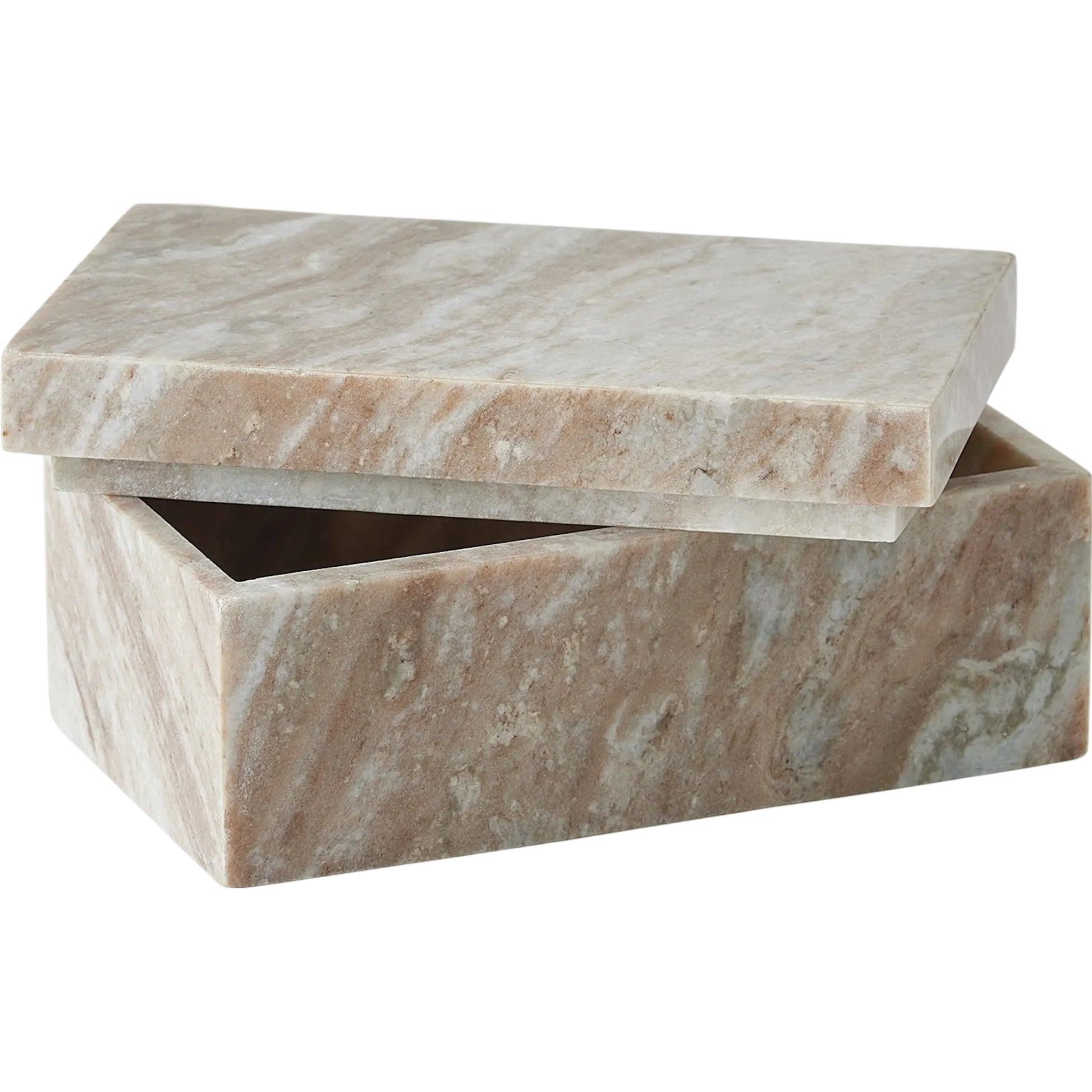 Toronto Marble Box by Global Views in natural. Made from unique in a modern style.
