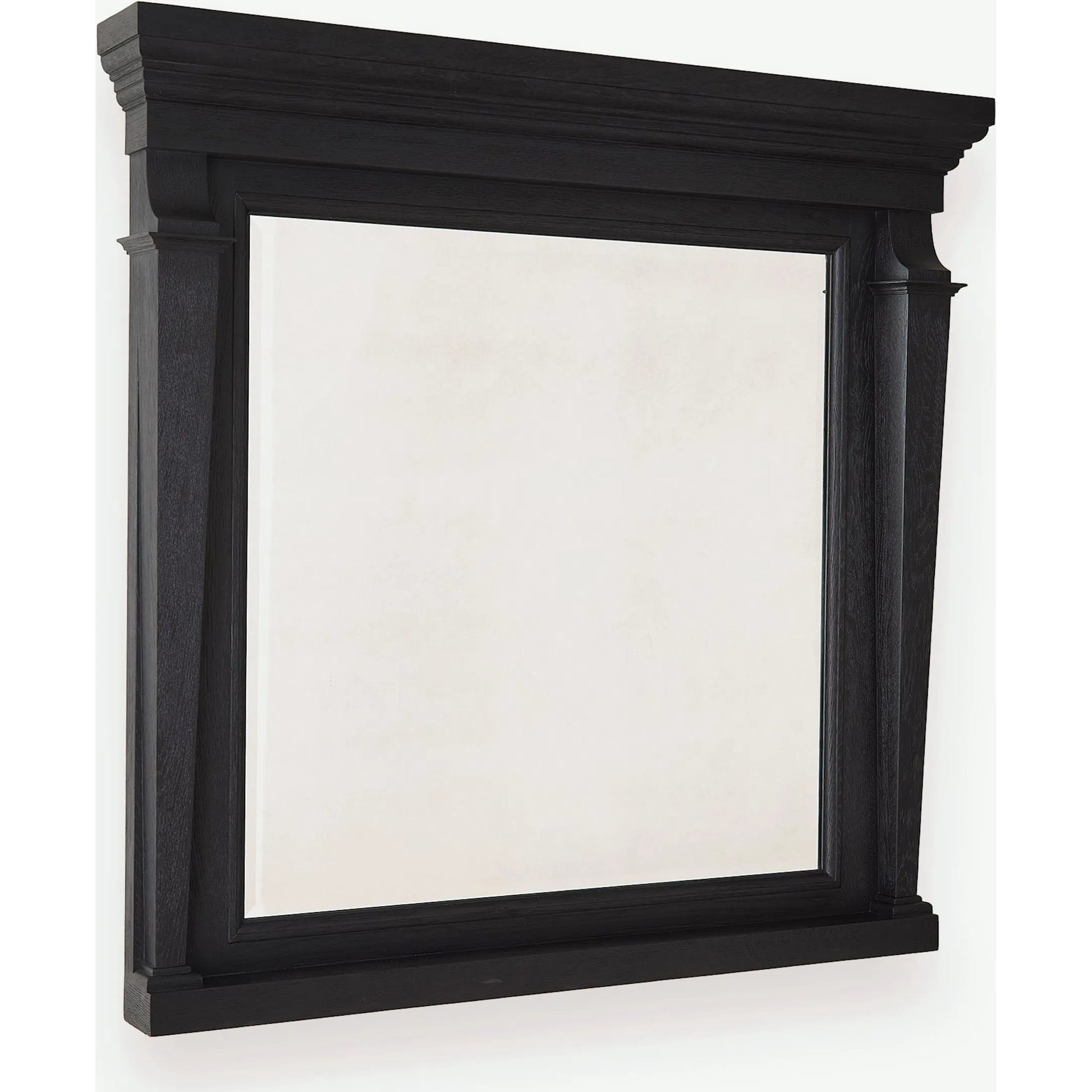 Josephine Mirror by Global Views in black and blackened oak. Made from unique in a unique style.