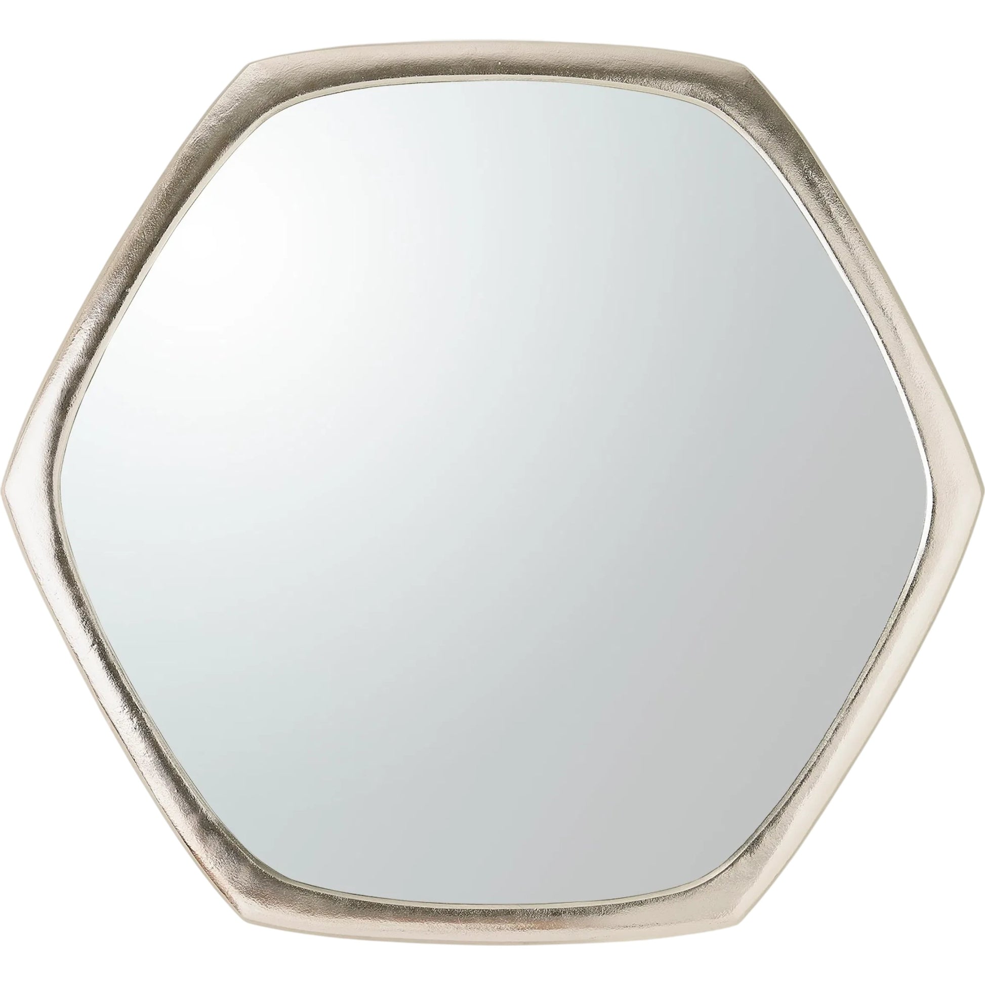 Hexagon Mirror by Global Views. Made from aluminum, mirror in a transitional style.