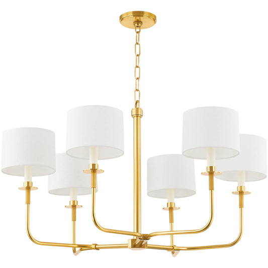 Paramus 6-Light Chandelier by Hudson Valley. Made from steel in a unique style.