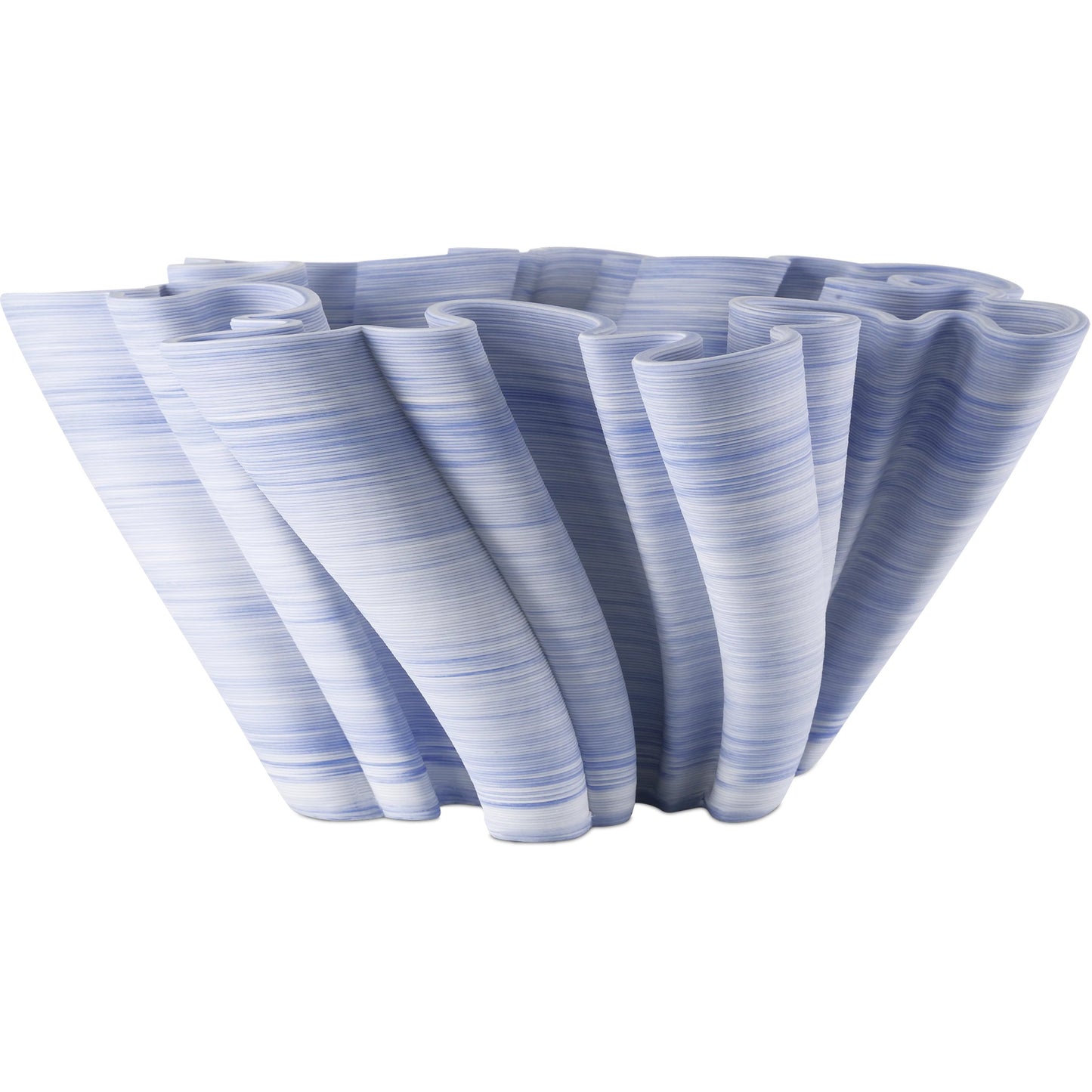 003 SI-2387173 | Additional Silo | Twirl Bowl by Currey and Company in blue. Made from porcelain in a modern style.