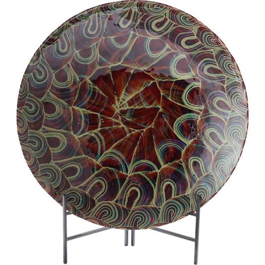 Kaleidoscope Centerpiece by Global Views in plum. Made from unique in a eclectic & global style.