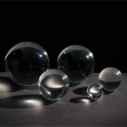 Crystal Sphere by Global Views in clear. Made from crystal in a modern style.
