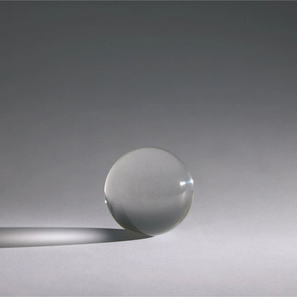 Crystal Sphere by Global Views in clear. Made from crystal in a modern style.