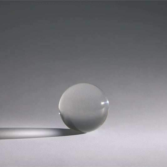Crystal Sphere by Global Views in clear. Made from crystal in a modern style.