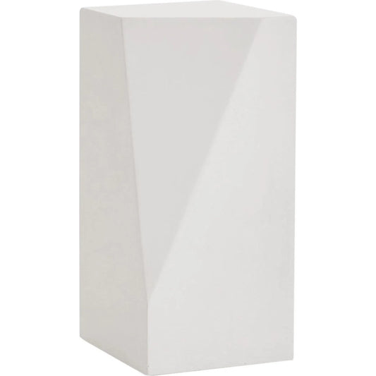 Facet Pedestal by Global Views in ivory. Made from unique in a modern style.