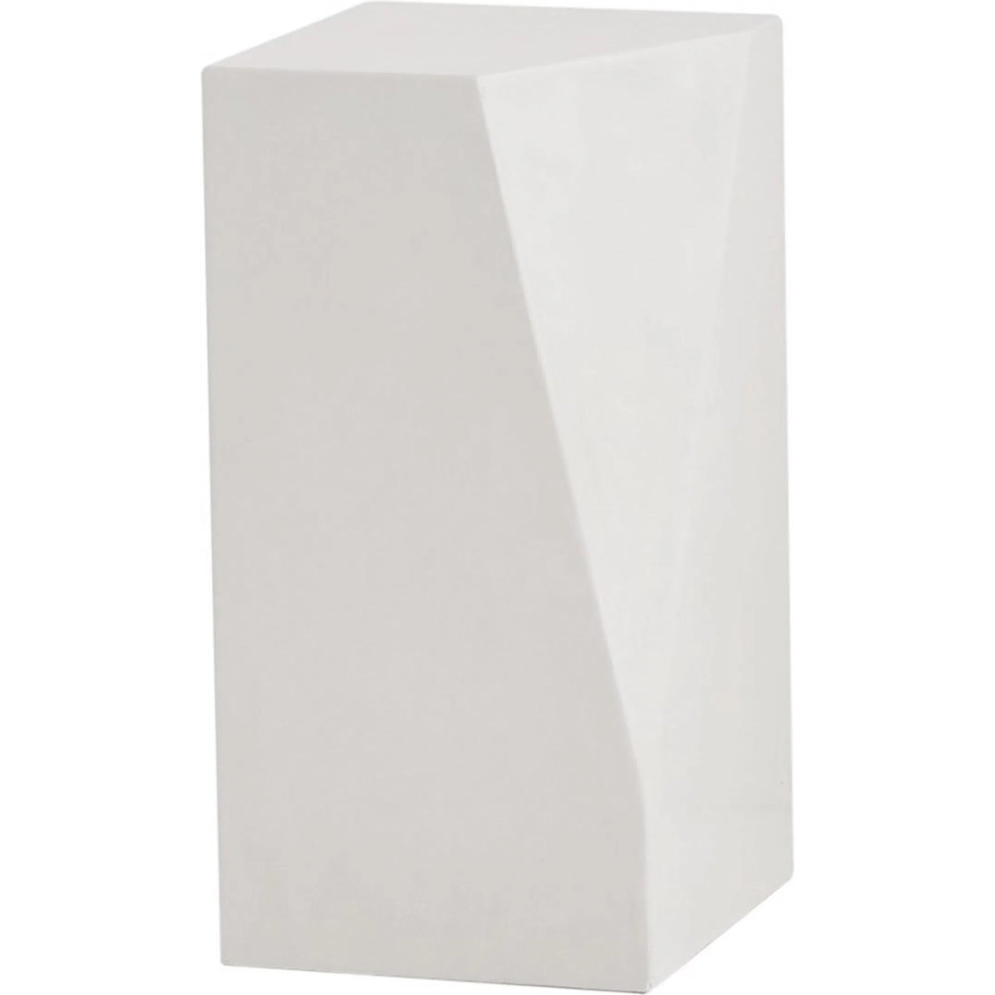 Facet Pedestal by Global Views in ivory. Made from unique in a modern style.