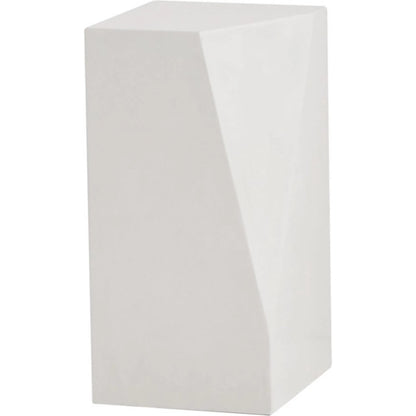 Facet Pedestal by Global Views in ivory. Made from unique in a modern style.