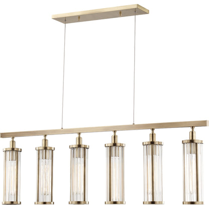 Marley Island Light by Hudson Valley in polished nickel. Made from brass in a modern style.