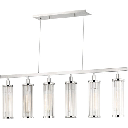 Marley Island Light by Hudson Valley in polished nickel. Made from brass in a modern style.