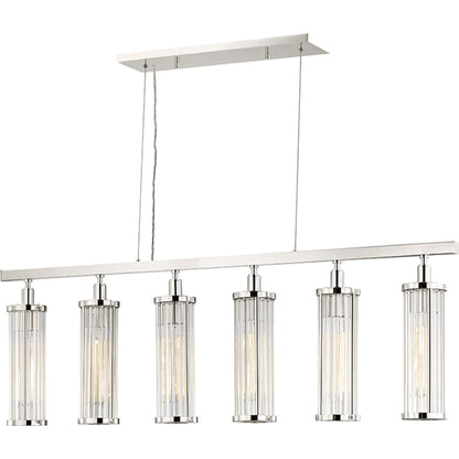 Marley Island Light by Hudson Valley in polished nickel. Made from brass in a modern style.