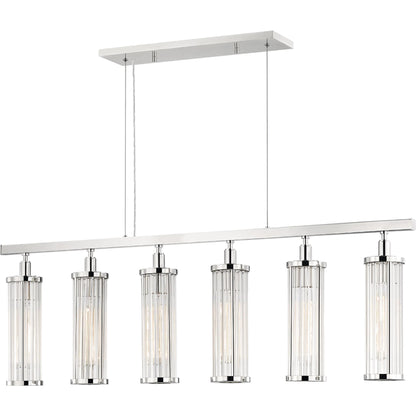 Marley Island Light by Hudson Valley in polished nickel. Made from brass in a modern style.