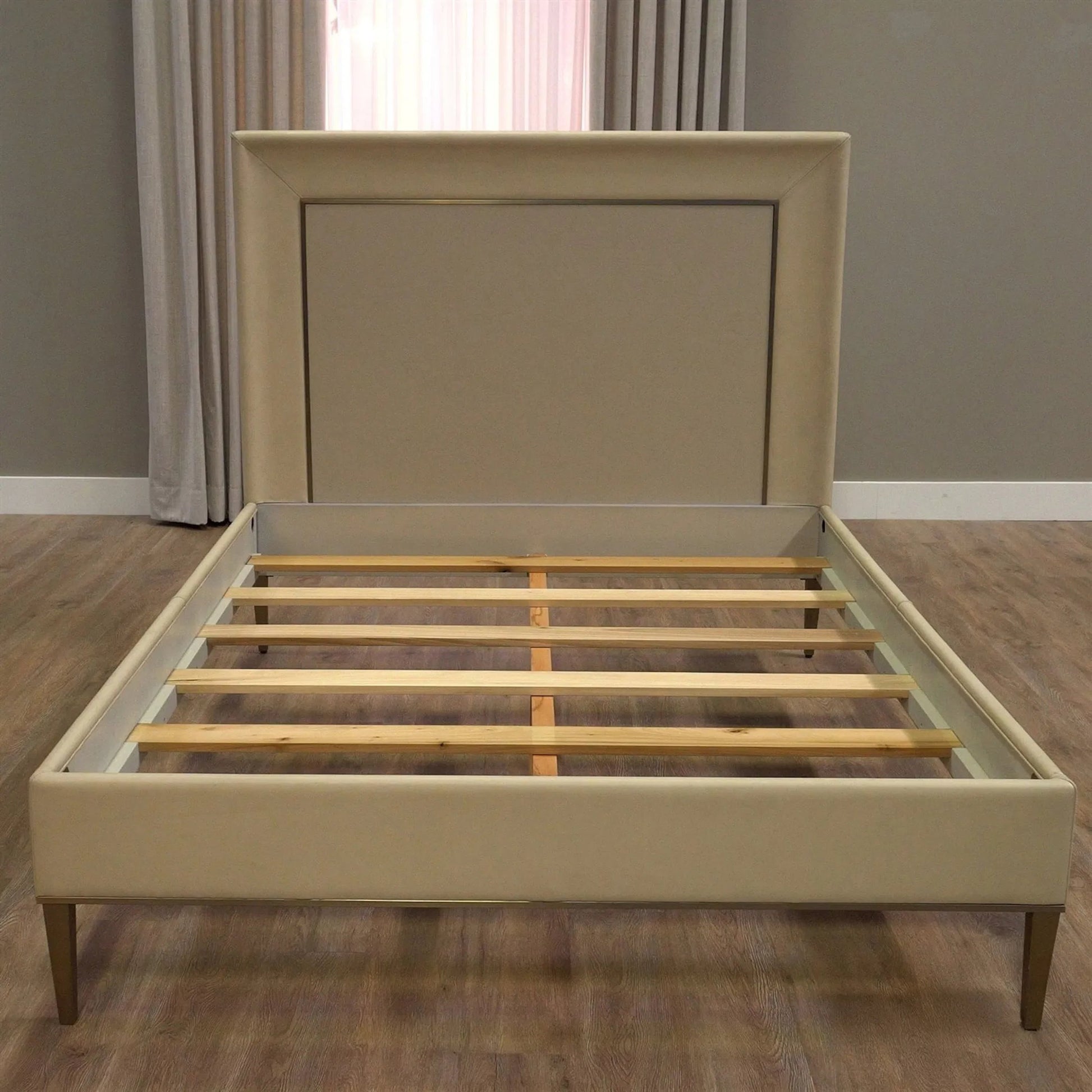 Ellipse Bed by Global Views in black. Made from unique in a transitional style.