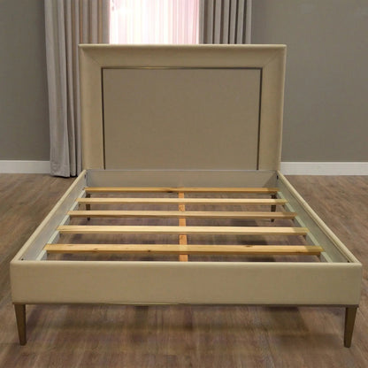 Ellipse Bed by Global Views in black. Made from unique in a transitional style.