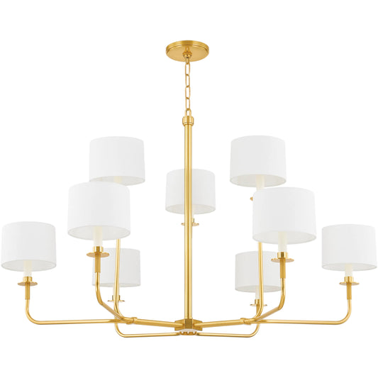Paramus 8-Light Chandelier by Hudson Valley. Made from steel in a unique style.