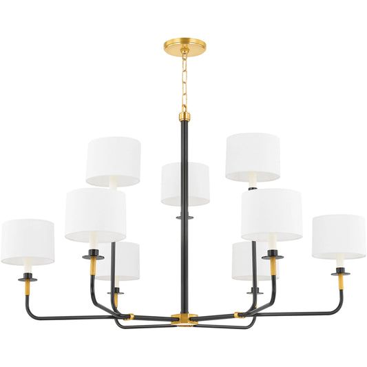 Paramus 8-Light Chandelier by Hudson Valley. Made from steel in a unique style.