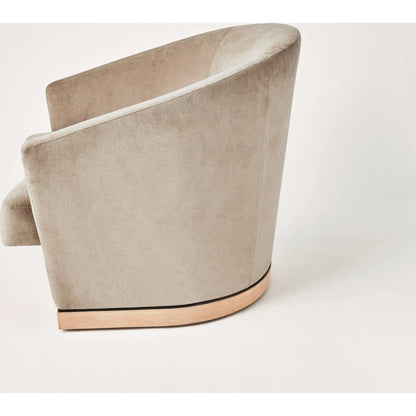 Ophelia Chair by Global Views in white, red and bronze. Made from unique in a transitional style.