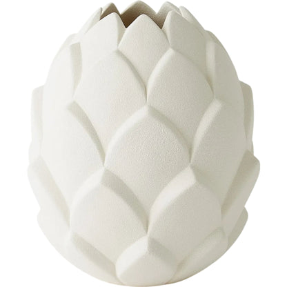 Artichaut Vase by Global Views in white. Made from unique in a modern style.
