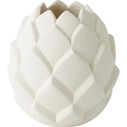 Artichaut Vase by Global Views in white. Made from unique in a modern style.