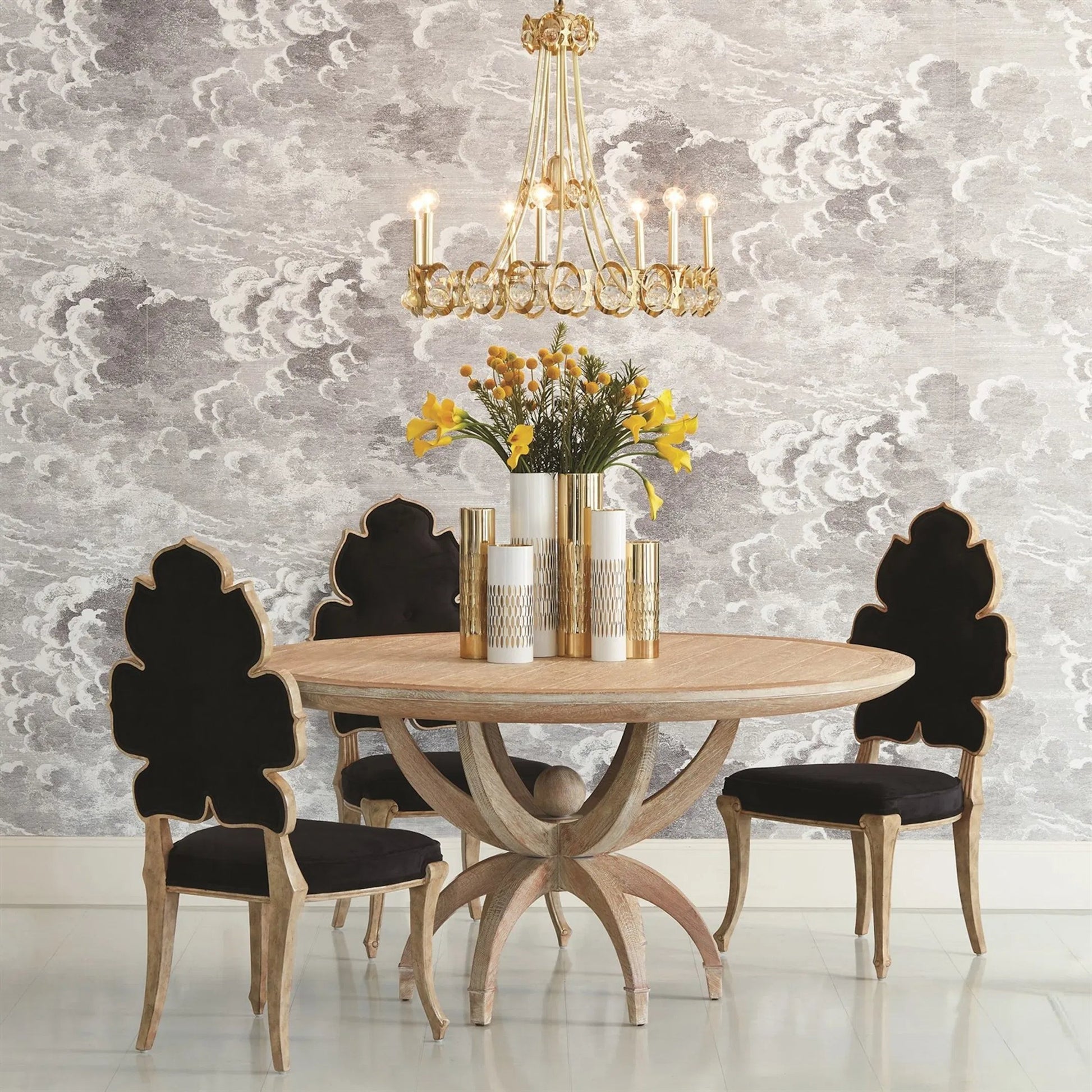 Wiggle Dining Chair by Global Views. Made from rubberwood in a cottage & farmhouse style.