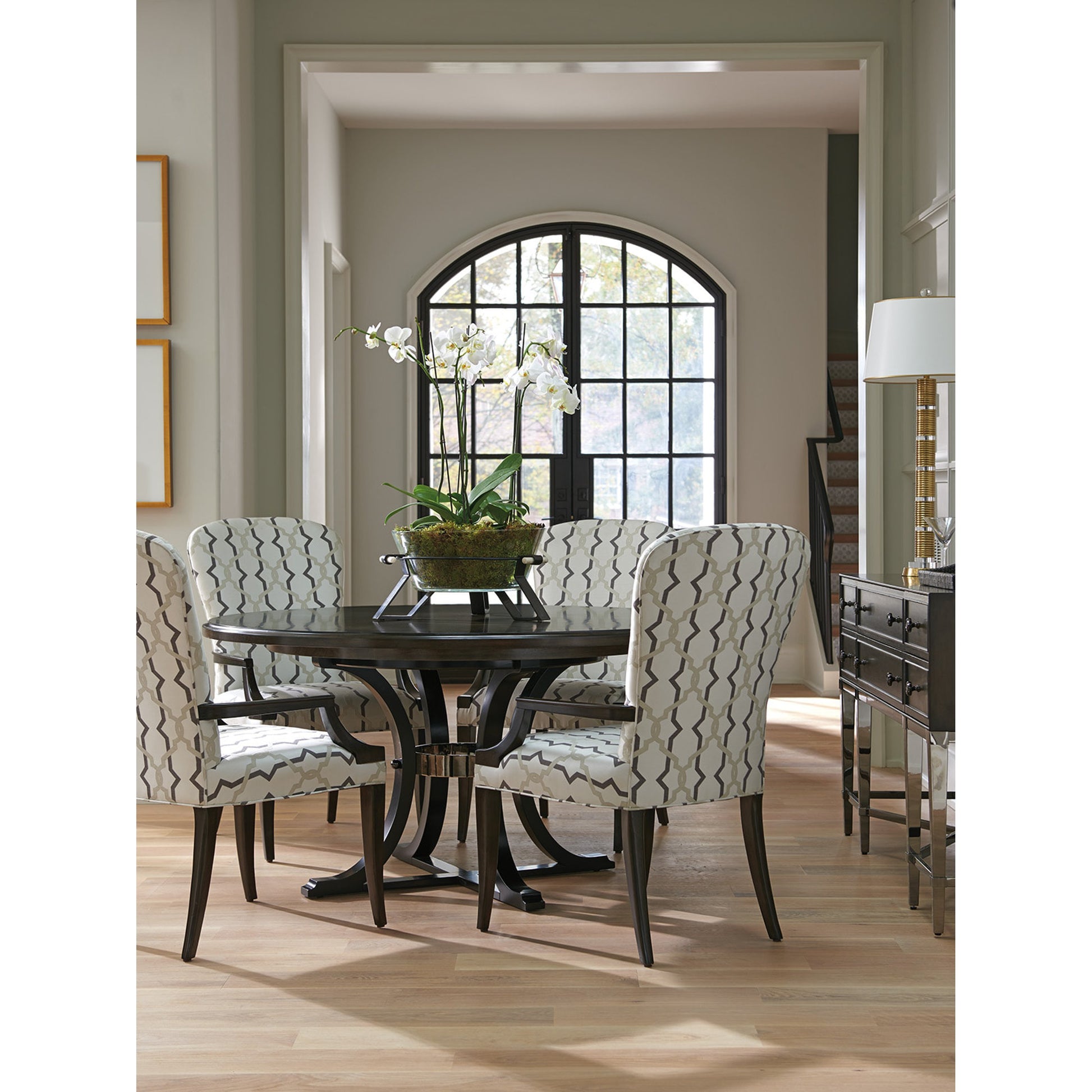 Layton Dining Table by Barclay Butera in cherry, onyx. Made from unique in a modern style.