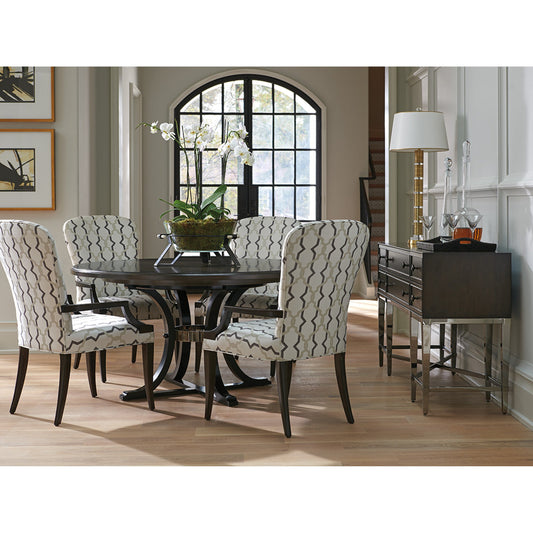 Layton Dining Table by Lexington in cherry, onyx. Made from unique in a modern style.